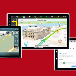 Tính năng dẫn đường trên màn hình thông minh Gotech GT6 New